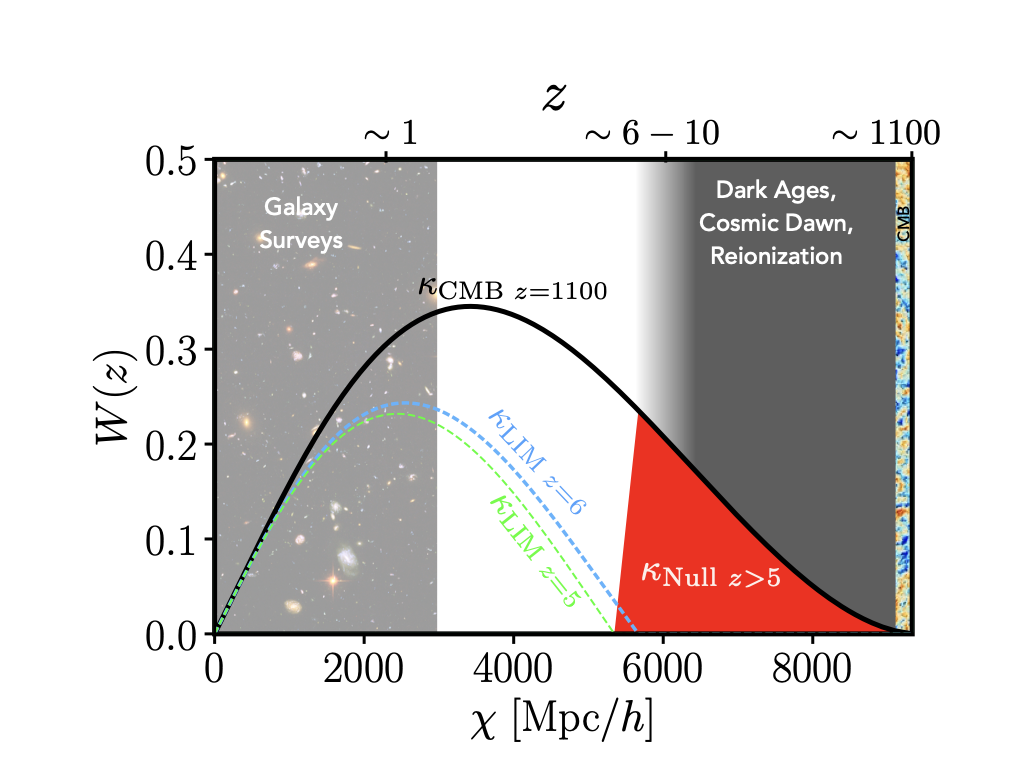 Schematic of the LIM-pair lensing nulling technique